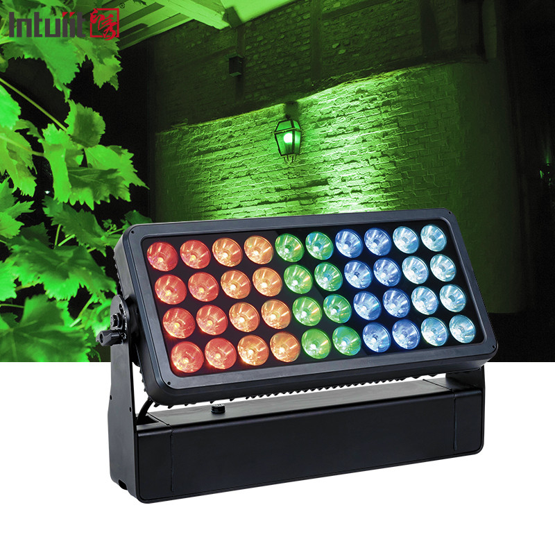 40x10W RGBW 4 In 1 LED Floodlight IP65 Waterproof Stage Light DMX512 Control DJ Disco Equipment Outdoor Performance