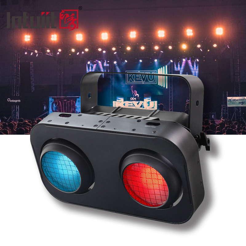 2 Eyes Warm White Amber / RGB Cob Par Blinder 2x90w Audience Lamp Led Stage Blinder Light