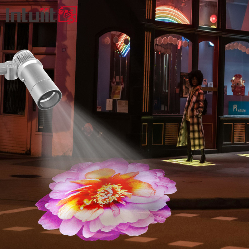 60W Color Changing LED Projector Lamp Custom Logo Indoor Outdoor Advertising Gobo Projector Light Logo Custom Pattern