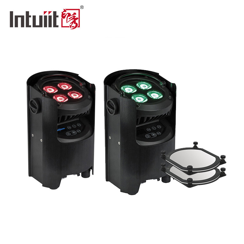 4x12W 4-in-1 RGBW Dj Wedding Battery Powered LED Uplight WIFI Wireless Dmx Disco Stage Par Lights