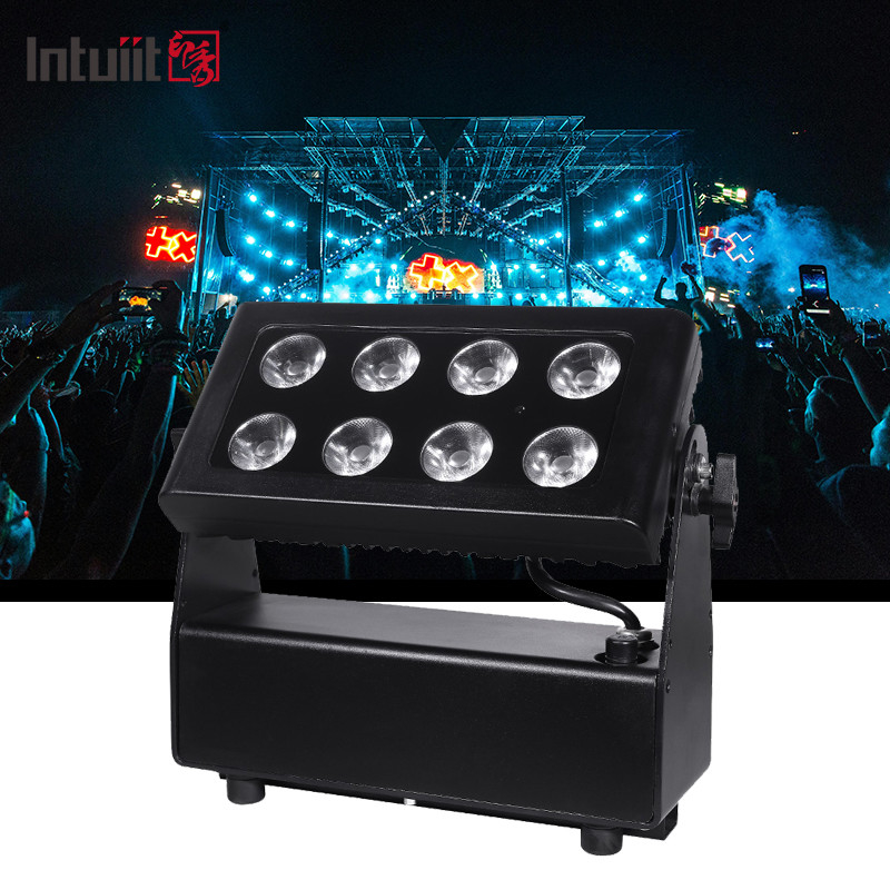 8*15W RGBW 4 In 1 Battery Powered LED Square Par Light Outdoor Waterproof Stage Light DMX Control DJ Disco Equipment Lighting