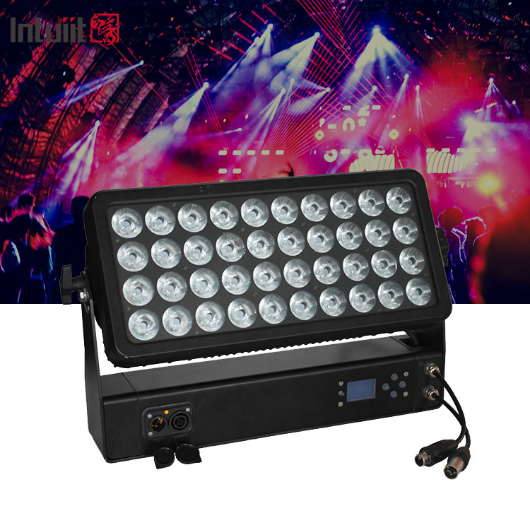 400W Outdoor Waterproof City Color 40x10W RGBW 4in1 LED Wall Wash Light IP65
