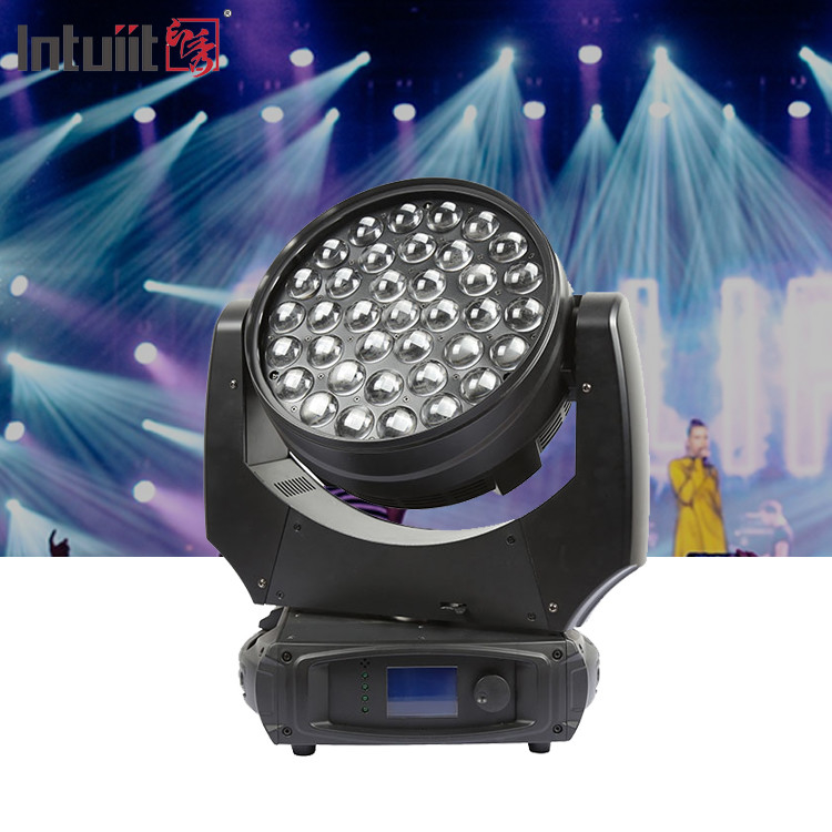 Led Wash 37pcs 10w Rgbw Zoom 37x10 Led Moving Head Zoom Wash Moving Head Dj Disco Event Stage Lighting