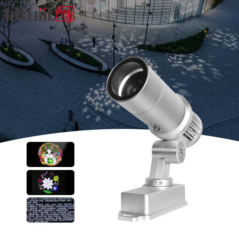 60W LED Logo Projector With Advertising Gobo For LED Light Aluminum Alloy Body IP65