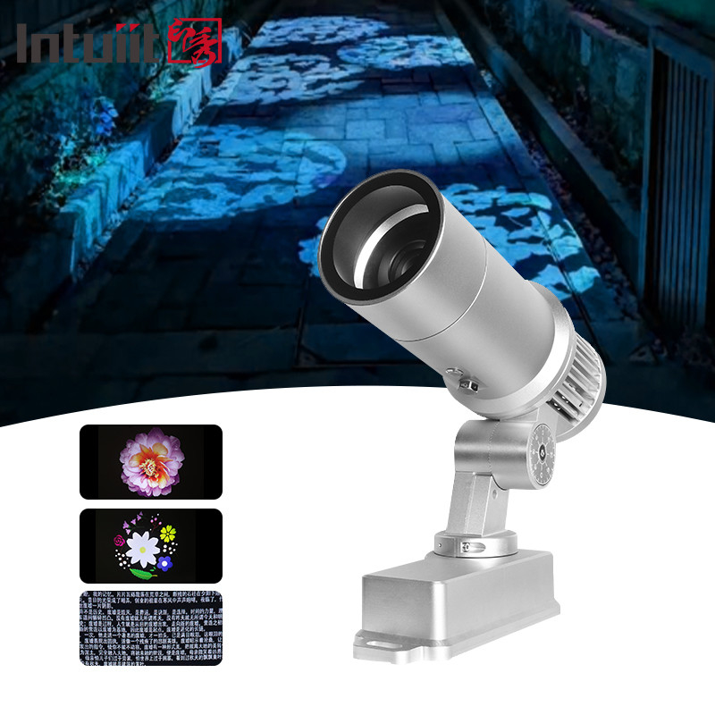 60W Custom Led HD Color Chang Indoor And Outdoor Ip65 Waterproof Rotating Advertising Image Projection Lamp Gobo Logo Projector