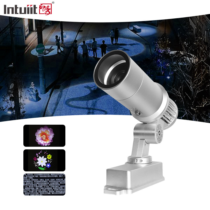 60W Custom Logo Gobo Projector Advertising Lights LED Sign Wall Projection Lamp Outdoor Waterproof IP65 HD