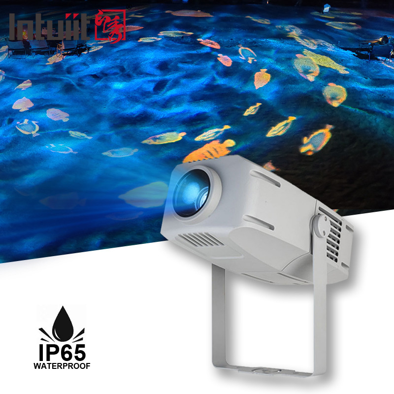 400W Gobo Projector IP65 Brightness Advertising LED Outdoor Christmas Logo Gobo Advertising Lights