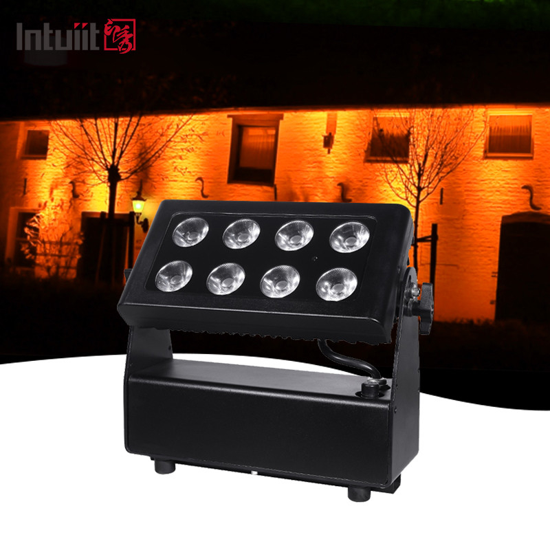 Waterproof Battery Powered Wireless City Color Wash Lighting Projector 8X15W RGBW Leds Led Stage Lights