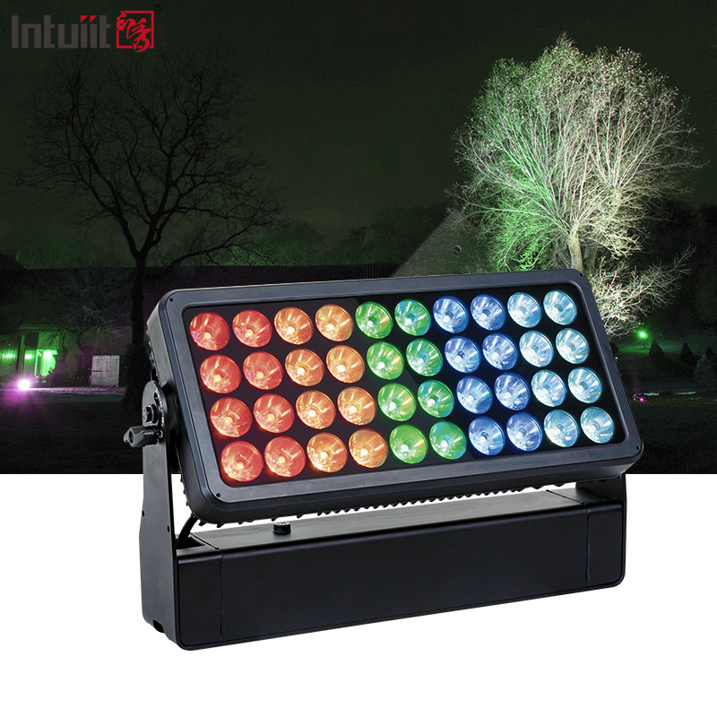 40X10W Christmas Outdoor City Building Solar Led Matrix Strobe Wall Wash Up Light Stage City Color Light