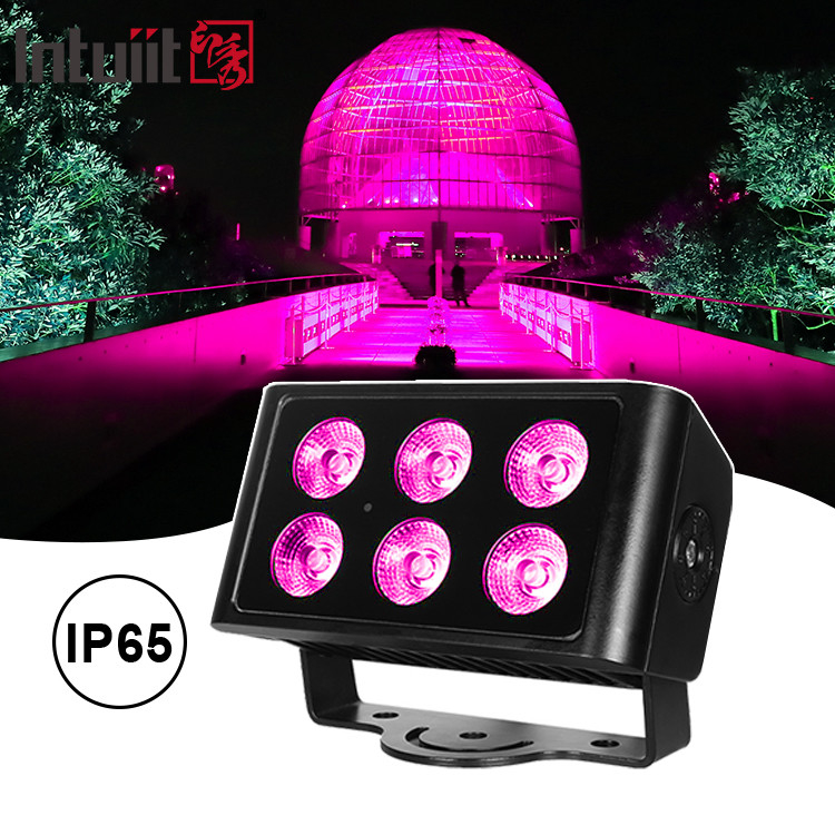 6x5W Led Rgbw 4in1 Waterproof Ip65 City Color Wall Washer Led Wash Flood Light