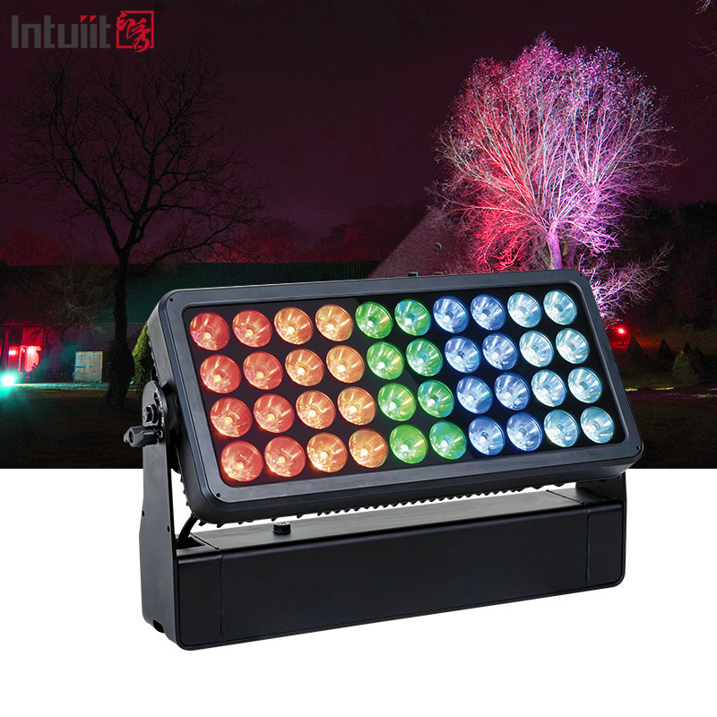 Outdoor DJ Event Blinder Lighting IP65 Citycolor Wall Wash Fixture Stage 40X10W  RGBW 4 in 1 LED Wall Washer City Color Light
