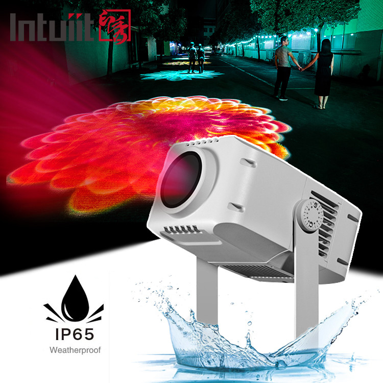 LED Light Source Outdoor Gobo Projector 100W Optional Customized Rotating Gobo Projector