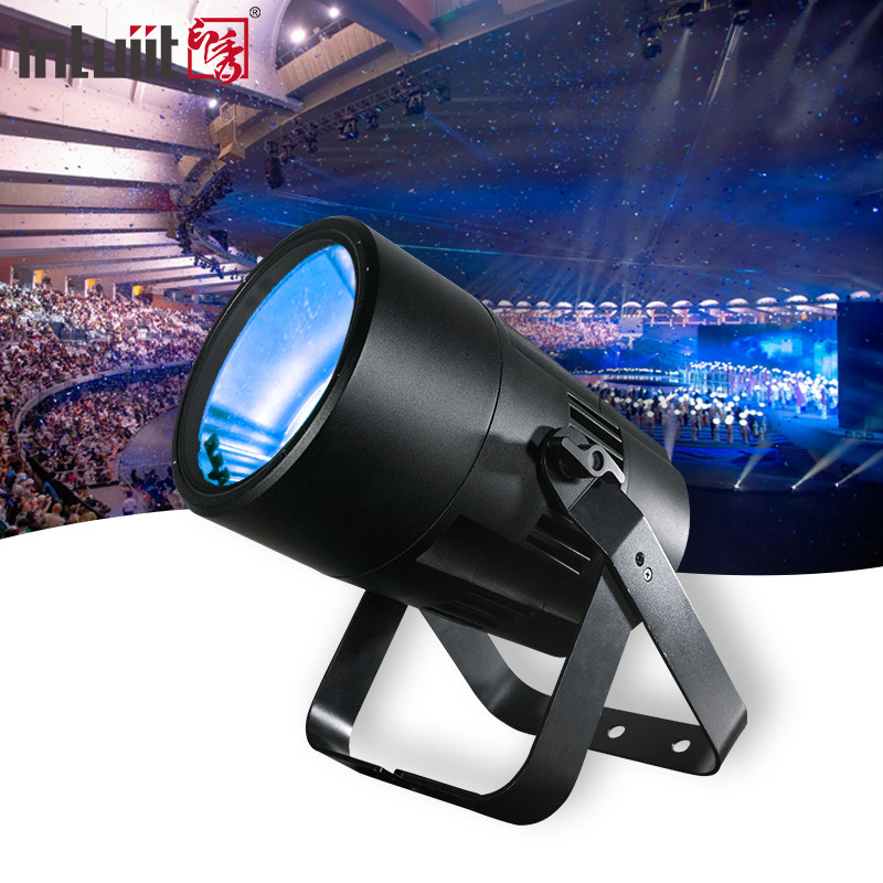 200W COB LED Light Linear Zoom 10 to 55 Degrees RGBW Theater Conference Room Flood Light DMX LED Par