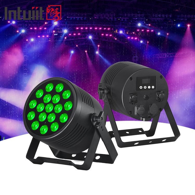 Powerful 18x20W Outdoor RGBWA-UV 6in1 IP65 Waterproof DJ Disco City Wedding Event Stage LED Par Light