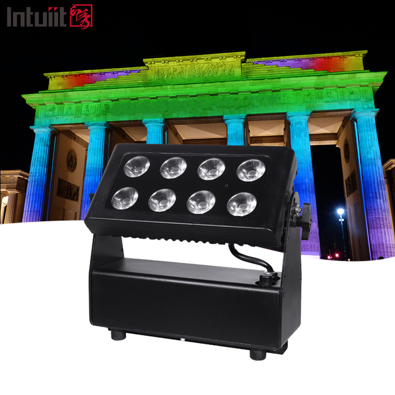 IP65 Waterproof 8x10w Wireless Battery Powered Par Uplight Dmx Stage Led Wall Washer Light