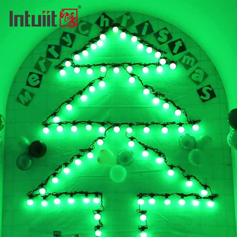 Holiday Lighting Led Bulb String Pixel Led Light Waterproof Dmx Rgbw Multi Colour String Christmas Led Bulb String Light