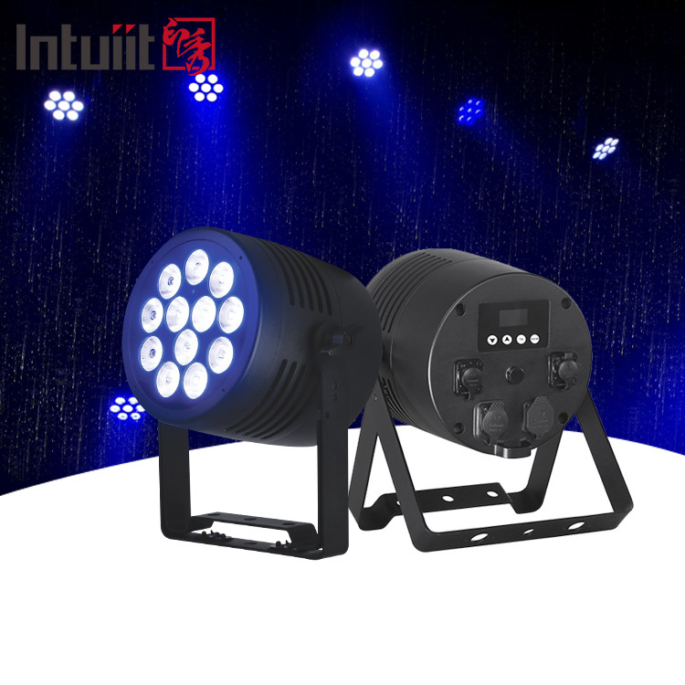 12*20w RGBWA+UV LED Outdoor Waterproof Uplights Wireless Dmx Battery Par Light For House Decoration Stage Effects Event Club
