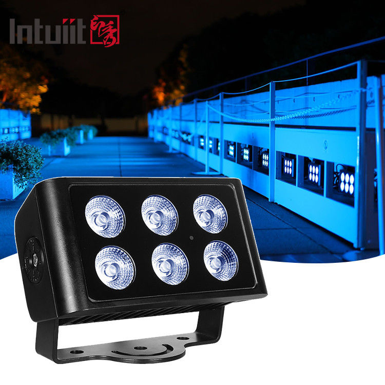6x5W Waterproof Ip65 Square Rgbw Led Outdoor Floodlight Outdoor Garden Landscaping Decorative Square Led Spotlights Flood Lights