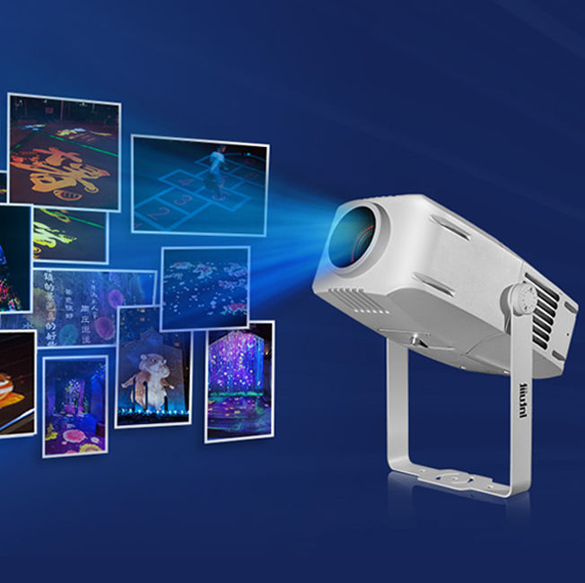 200W Waterproof Ip65 Outdoor Indoor Custom Advertising Gobo Led Zoom logo Projector Light