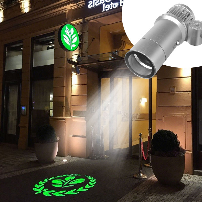 Logo Gobo Projector Advertising Lights 60W LED Sign Wall Projection Lamp Outdoor Waterproof IP65 HD&Bright