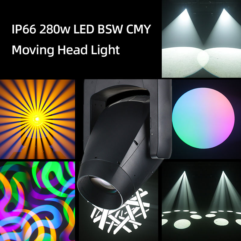 Professional IP66 LED 280W Beam Spot Wash CMY Moving Head Lights for Dj Disco Bar Club Stage Show Equipment Lights