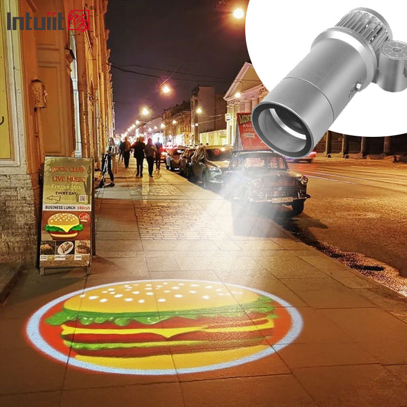 Custom Advertising Projection Lamp 60W Rotating Outdoor Indoor Lighting Hd Led Logo Projector Light