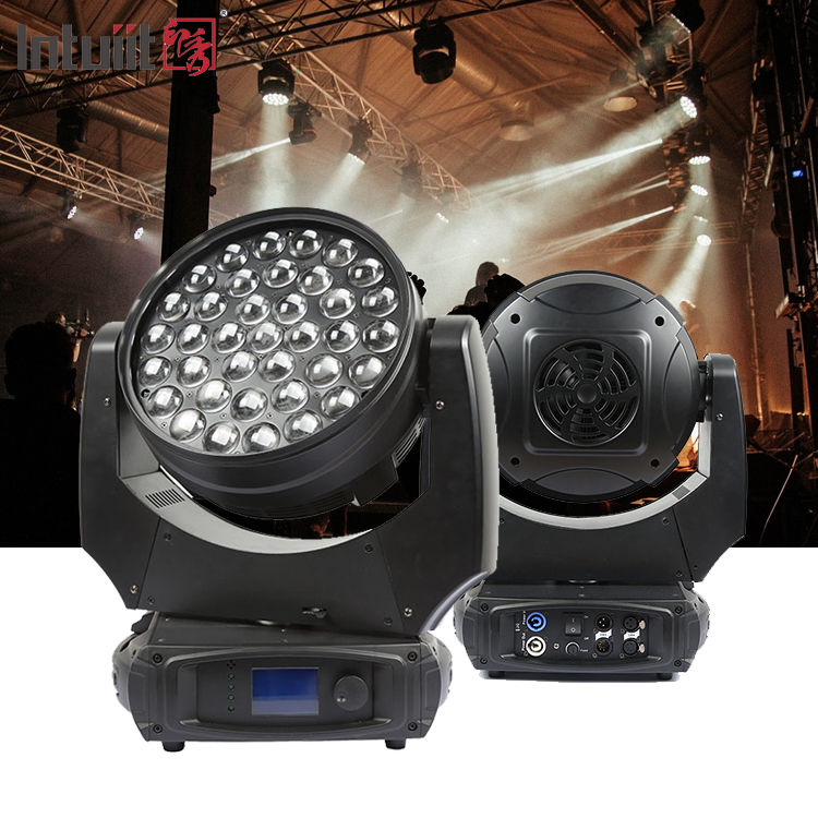 DJ Party Light 37*10W RGBW Quad 4 in 1 LED Moving Head Wash Zoom