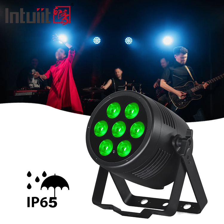 7*20W 6in1 LED Exterior Outdoor IP65 Waterproof RGBWA-UV DMX 512 Control Par Light