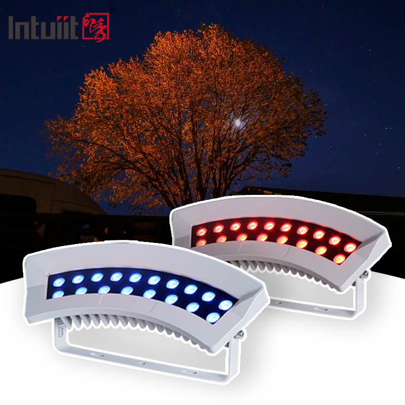Professional RGBW LED Building Tree Flood Light Waterproof IP65 DMX512 LED Floodlight for Outdoor Facade Lighting 36W