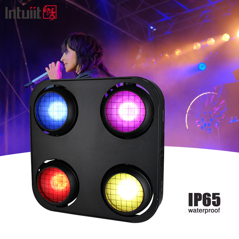 4X90W 4 Eye Led Cob Blinder Light Amber Warm White 2In1 Ip65 Waterproof Led Stage Light