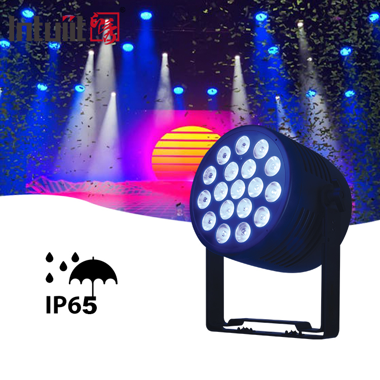 IP65 Outdoor LED Par Lights - 18x20W RGBWA UV 6in1 Waterproof DJ Stage Light Sound Activated Auto RDM Support&DMX Control Uplights for Wedding Birthday Music Light Show Party Events Stage Lighting