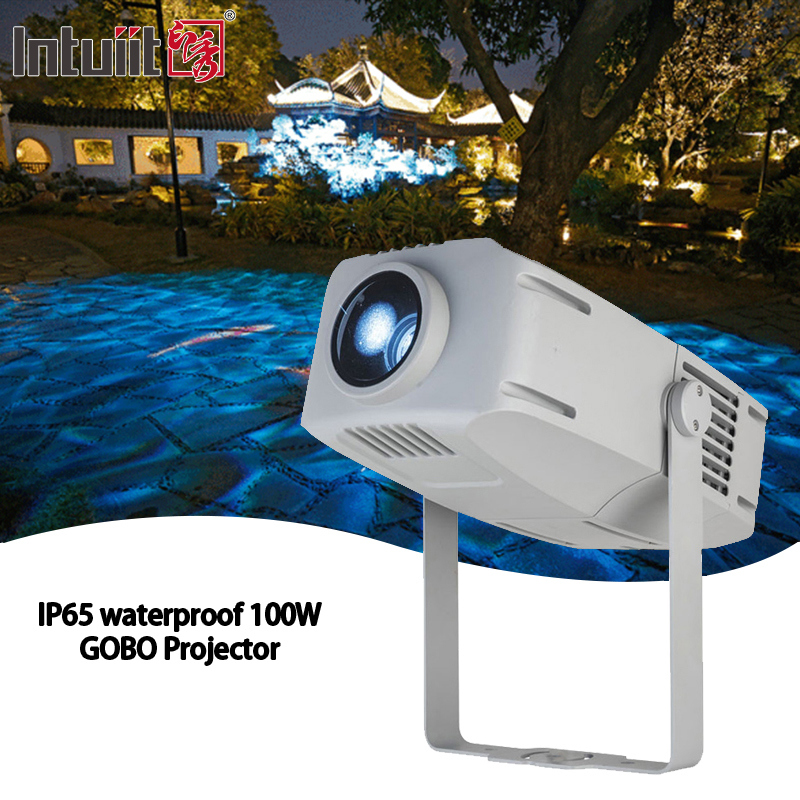 100W Outdoor Colorful Water Gobo Projector Night Club Disco Effect Light Waterproof Landscape Lamp Light Advertising Light