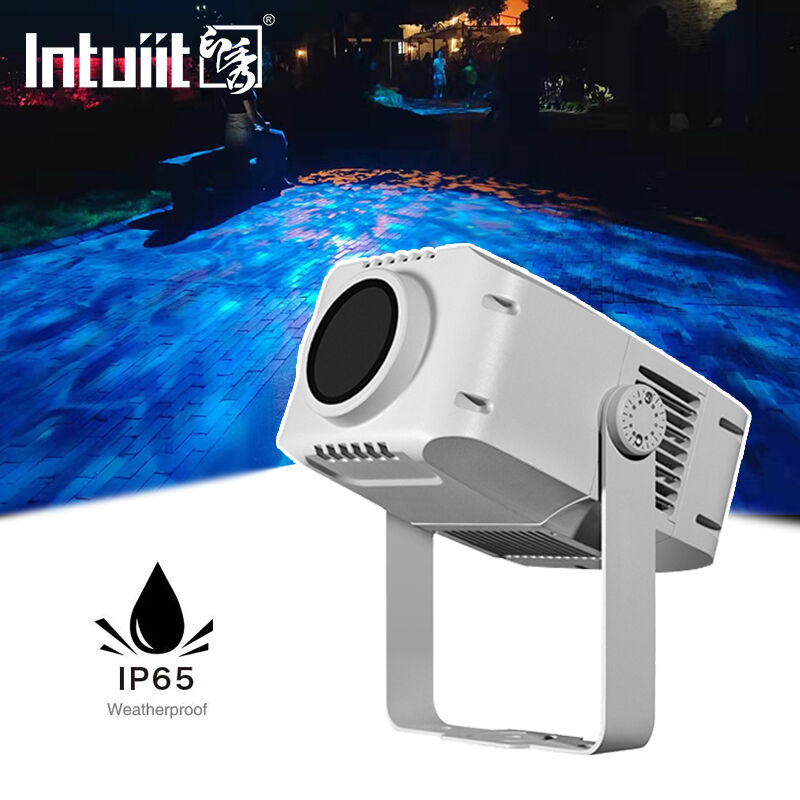 100W Water Wave Effect Ocean Ripple Lights Outdoor IP65 Led Gobo Projector for Advertising Building with Water Wave Light