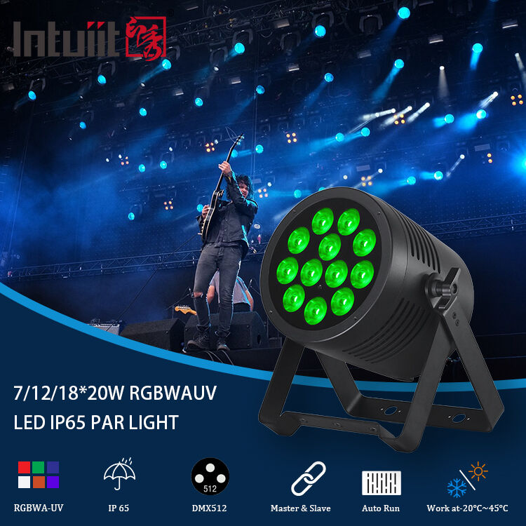 LED 7/12/18X20W Rgbwa Uv 6In1 Waterproof DMX 512 Led Par Light for Outdoor Projects