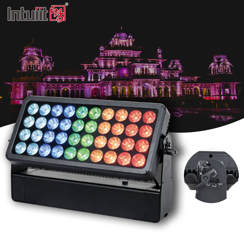 LED 40X10W RGBW 4 in 1 Outdoor Waterproof Wall Washer Wall Landscape Led Lamp Led Wallwasher Spotlight Floodlight