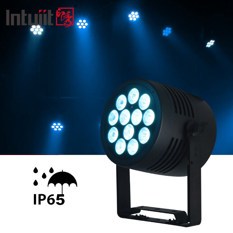 Led Wash Par Light 12x20W RGBWA-UV 6 in 1 Flat Par Stage Led Light for Party Wedding Disco Performance Bar Event Dance
