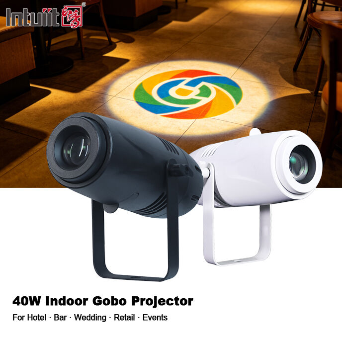 LED 40W High Definition Advertising Projector CE RoHs Gobo Logo Projector Light