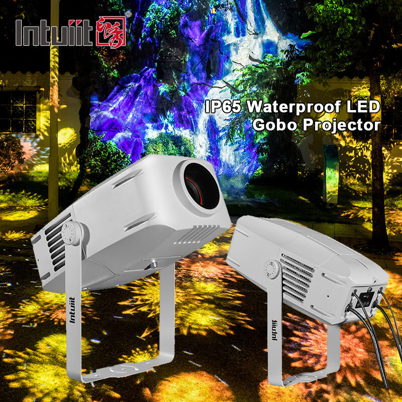 LED Gobo Projector Light 400W Rotating Logo Image Projector DMX512 Stage Lighting for Professional Show Exhibition Event