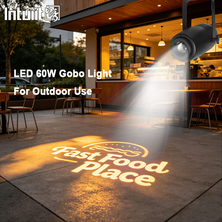 60W High Definition Led logo Projector Light Outdoor IP65 Waterproof Gobo Projector Led Advertising Lights