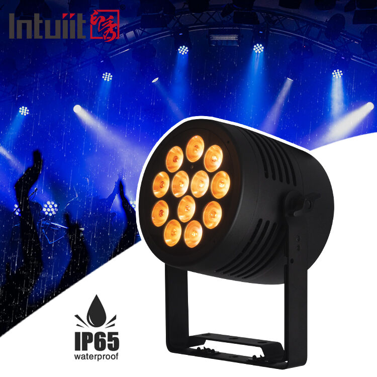 12*20W RGBWA+UV 6in1 LED Par Light IP65 Outdoor Waterproof DMX512 Stage Uplighting for Wedding DJ Party