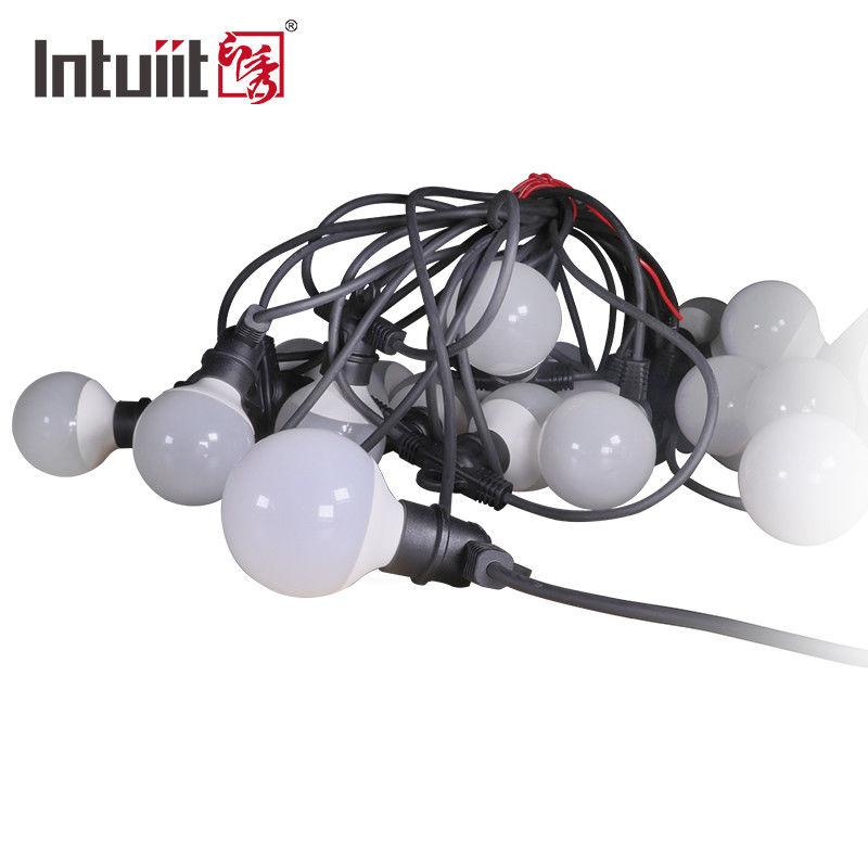 Cafe RGBW Waterproof Globe String Lights With 60 ABS Bulbs