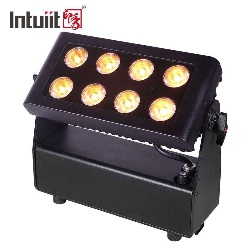 ABS Battery Powered Led Stage Lights 72W Rgbw+UV 4 In 1 Wireless Led Uplight