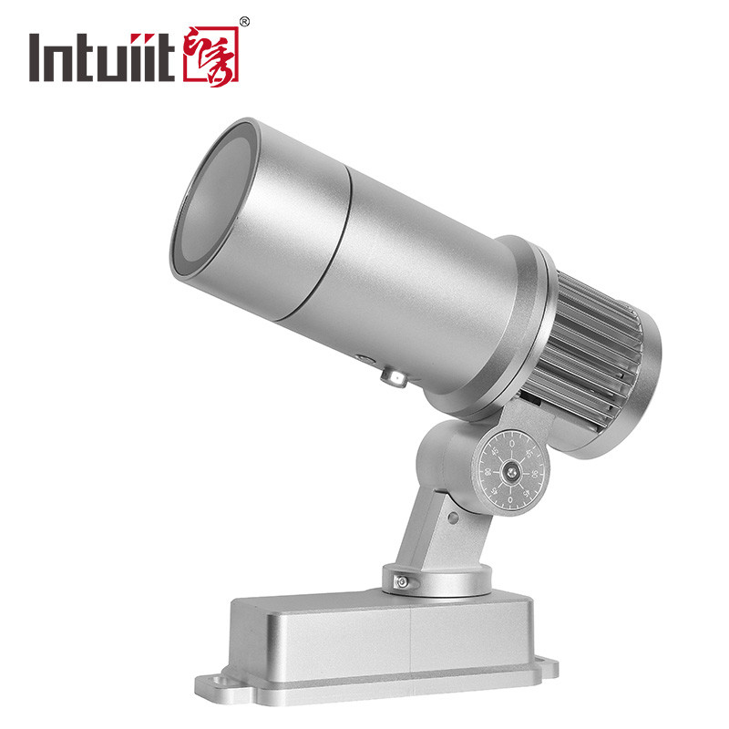 60W LED Zoom Exterior Gobo Logo Projector Big Angle Image Advertising Rotator Projection Lamp
