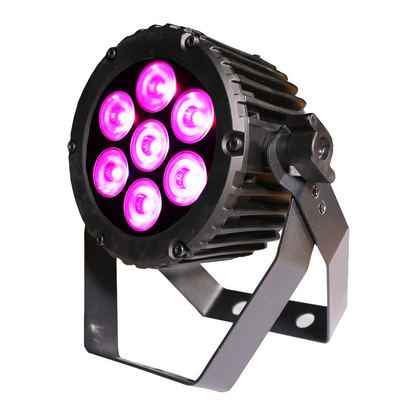 Tri Par Profile DJ Light 7 X 3W RGB 3 In1 LED Flat Par Light For Disco
