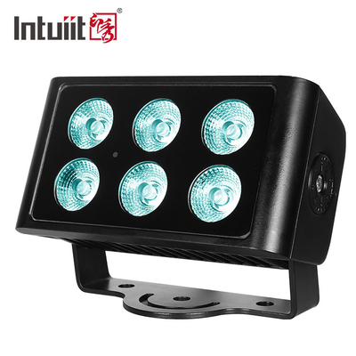 6X5W DMX RGBW LED Wall Wash Flood Light For Project Waterproof Outdoor City Building Color Lighting