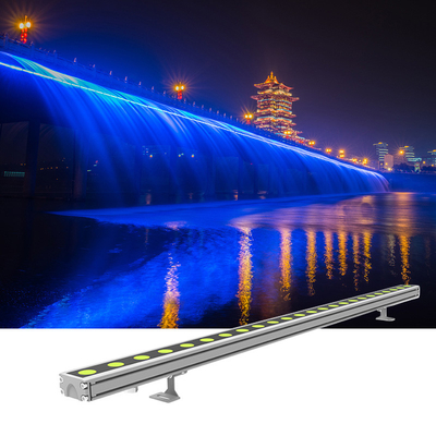 24W DMX512 LED Linear Wall Washer Lights 0.3M 0.5M 1M 40° Beam Angle