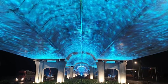 60w 100w 200w 400w Water Effect Led Projector Light For Building Bridge Lighting