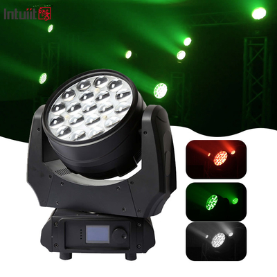 Zoom Moving Led Wash Light 19x10w 4 In 1 Gobo Projector Rgbw Headlight Party Stage Lighting Effects Bar Night Club Disco