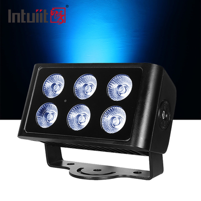 New Design Outdoor Architectural Landscape LED Lighting Narrow Beam Angle IP65 6*5W RGBW DMX512 LED Floodlights