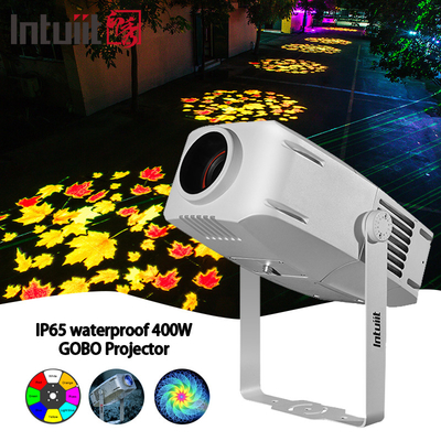Custom 400W Outdoor IP65 Waterproof Rotating Advertising Image Projection Lamp Gobo Shop Logo Projector